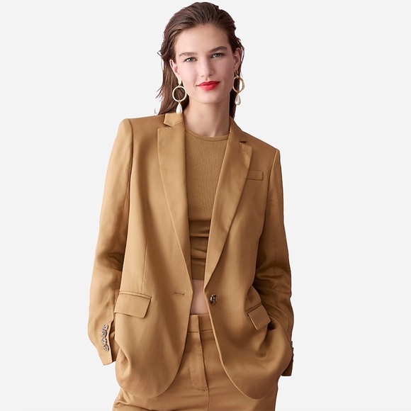 J. Crew - Alfie Blazer in Gramercy Twill - Light Cappuccino